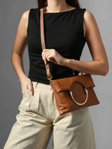 Sac Bandouli�re Tradition Cuir Etrier Beige tradition ETRA189M-vue-porte