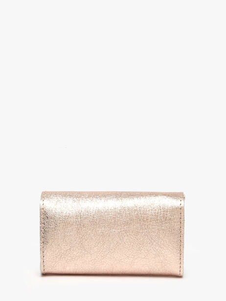Coin Purse Leather Etrier Pink etincelle irisee EETI5018 other view 2
